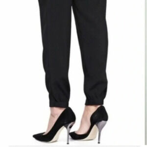 T TAHARI Peter Pan pleated dress pant jogger style high rise office NEW size 6